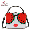 Trend Watermelon Lemon Cartoon Character Design Acrylic Box Style Female Party Handbag Shoulder Bag Crossbody Bag Ladies Pouch