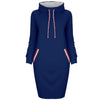 Women Hoodie Dress 2020 Winter Spring Women's Pullover Fashion Ladies Sweatshirts Female Long Hoodies Women Pull Hoody