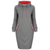 Women Hoodie Dress 2020 Winter Spring Women's Pullover Fashion Ladies Sweatshirts Female Long Hoodies Women Pull Hoody