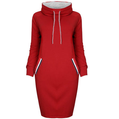 Women Hoodie Dress 2020 Winter Spring Women's Pullover Fashion Ladies Sweatshirts Female Long Hoodies Women Pull Hoody