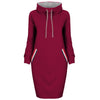 Women Hoodie Dress 2020 Winter Spring Women's Pullover Fashion Ladies Sweatshirts Female Long Hoodies Women Pull Hoody