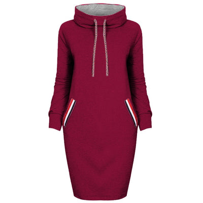 Women Hoodie Dress 2020 Winter Spring Women's Pullover Fashion Ladies Sweatshirts Female Long Hoodies Women Pull Hoody