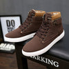 New High Top Men Canvas Casual shoes High Quality Men Vulcanized shoes Autumn Sneakers Metal Zipper buckle Plus Size Male Flats