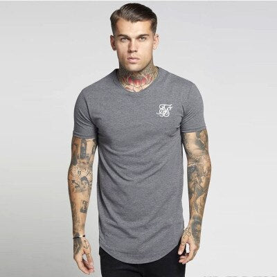 2020 Summer Sik Silk T Shirts Mens Short sleeve Tshirt Male Boys Tops Tees Casual t-shirt Silk Silk T Shirt Men