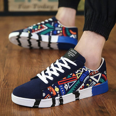 2019 Autumn Hot Men Sneakers Fashion Canvas casual shoes for Men Lace up Flat Shoes Outdoor Male Vulcanized shoes Tennis Shoes