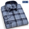 Pure Cotton Classical men's plaid casual warm shirts full sleeve brushed fabric soft comfortable regular fit male shirts