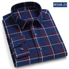 Pure Cotton Classical men's plaid casual warm shirts full sleeve brushed fabric soft comfortable regular fit male shirts