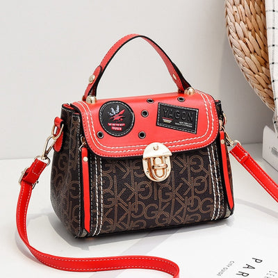 SHYAA Brand Fashion Trend Bills Shoulder Messenger Bag Slung Female Bag Wild Casual Tide Material Small Square Handbag