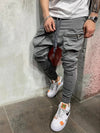 2019 New Men Joggers Brand Male Trousers Casual Pants Sweatpants Jogger Grey Casual Elastic Cotton GYMS Fitness Workout S-3XL