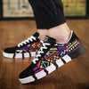 Men's Vulcanize Shoes Lace-up Fashion printed canvas shoes Spring Autumn Flat Black Red Blue Casual Shoes Male Sneakers 2019