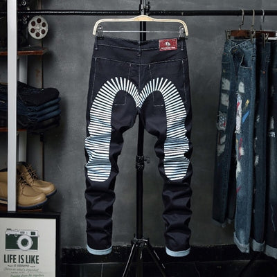 2019 New Young Men's Fashion Casual Stretch Slim Jeans Classic Trousers Denim Pants Male Jeans Men