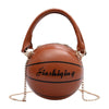 Trend Round Female Bag Basketball Styling Personality Creative Hand Luggage Shoulder Chain Diagonal Package handbag