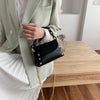 French niche female bag 2020 new girl wild shoulder bag personality trend diagonal bag fashion rivet chain small square bag