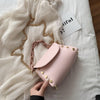 French niche female bag 2020 new girl wild shoulder bag personality trend diagonal bag fashion rivet chain small square bag