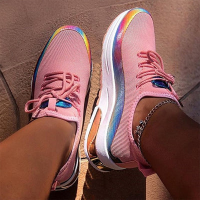 Women Colorful Cool Sneaker Ladies Lace Up Vulcanized Shoes Casual Female Flat Comfort Walking Shoes Woman 2020 Fashion