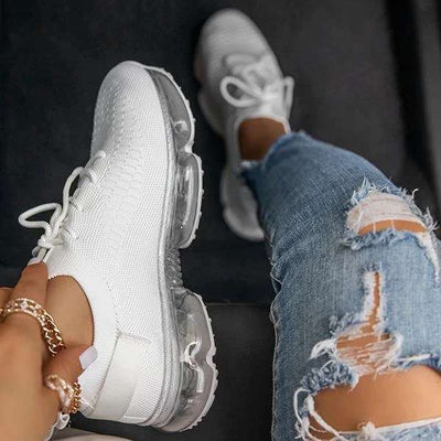 2020 Women Casual Shoes Breathable Female Fashion Sneakers Large Size Increased Women's Shoes Air Cushion Mesh Sneakers