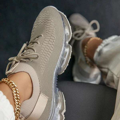 2020 Women Casual Shoes Breathable Female Fashion Sneakers Large Size Increased Women's Shoes Air Cushion Mesh Sneakers