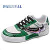 PARZIVAL Men's Anime Shoes Sneakers PU Leather Classic Men Vulcanized Shoes Casual Men's Boots Male One Piece Roronoa Zoro Shoes