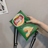 2020 cartoon trend new hit color female bag vibrato same paragraph funny personality potato chip bag fashion crossbody bag